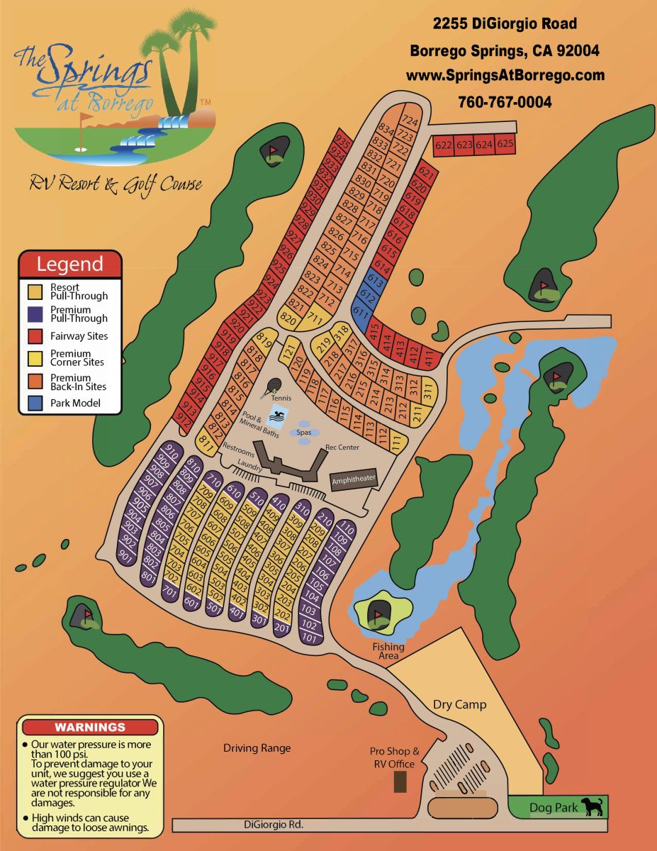 The Springs Map